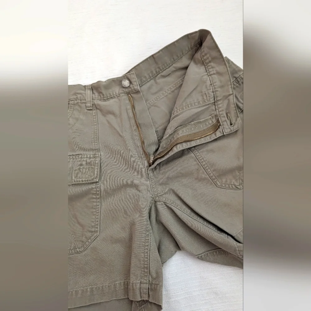 REI Cargo Mans  Cargo Pockets Hiking Outdoor Khaki Short  Size 36
